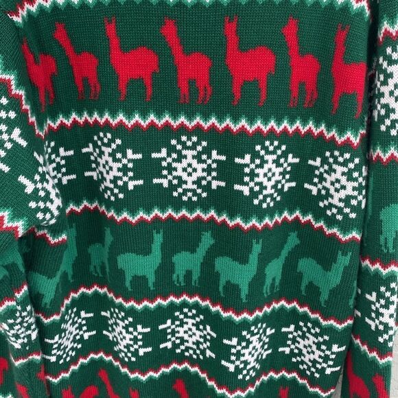 33 Degrees Sz XL Llama 3D Red Ugly & Cute Christmas Sweater - Picture 10 of 12